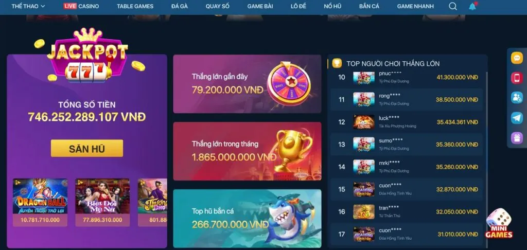 Chương trình VIP 5mb Casino